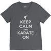 keep calm and karate on V-Neck Tee