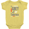 I Wear Grey For My Brother (Brain Cancer Awareness) Baby Onesie