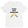 down with homework V-Neck Tee