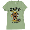 40 aaaounces Ladies Fitted T-Shirt