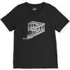 some game involving falling blocks in the style of m.c. escher V-Neck Tee