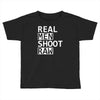 real men shoot raw funny photography Toddler T-shirt