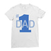 1 dad (2) Ladies Fitted T-Shirt