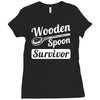 wooden spoon survivor Ladies Fitted T-Shirt