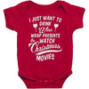 drink wine &amp; watch christmas movies Baby Bodysuit