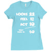 looks feel act 50 Ladies Fitted T-Shirt