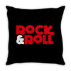 rock n roll Throw Pillow
