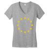 EU Stars Europe, European Union Flag, Symbol, Sign Women's V-Neck T-Shirt