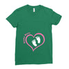 Custom baby girl name maternity design Ladies Fitted T-Shirt