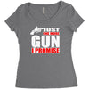 just one more gun i promise Women's Triblend Scoop T-shirt