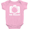 oh shoot camera Baby Onesie