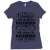 Real Kings Are Born On December 20 Ladies Fitted T-Shirt
