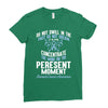 do not dwell in the past do not dream of the future concentrate the mi Ladies Fitted T-Shirt