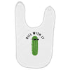 dill with it black logo Baby Bibs