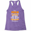 all men are created equal but only the best are born in october Racerback Tank