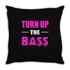 turn up the bass Throw Pillow