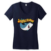 Jabberjaw - the lovable 70&rsquo;s animated shark Women's V-Neck T-Shirt