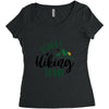 Daddy's Hiking Buddy Women's Triblend Scoop T-shirt