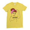 girl power survivor breast cancer Ladies Fitted T-Shirt