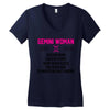Gemini Woman Women's V-Neck T-Shirt