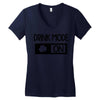 drink mode on Women's V-Neck T-Shirt
