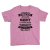 Super Cool Nanny Of A Freaking Awesome Granddaughter Youth Tee