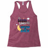 mom moon&amp;back Racerback Tank