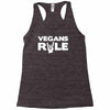 vegans rule Racerback Tank