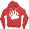 tiger paw sticker vinyl decal   wildcat claws print pet car window tru Zipper Hoodie