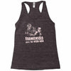 frankensolo meets the wook man Racerback Tank
