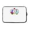 eggplant wizard and king hippo Laptop sleeve