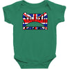 skinhead union jack, ideal birthday gift or present Baby Bodysuit