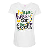 i'm just here for the beads Maternity Scoop Neck T-shirt