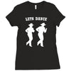 line dancing country music Ladies Fitted T-Shirt