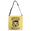 monsters outside fan club back Adjustable Strap Totes
