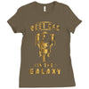 Best Dad in The Galaxy Ladies Fitted T-Shirt