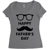 happy father&rsquo;s day 2 Women's Triblend Scoop T-shirt