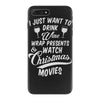 drink wine &amp; watch christmas movies iPhone 7 Plus Case
