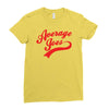 mens dodgeball average joe's joes Ladies Fitted T-Shirt