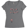 Muggle On Board Floral Women's Triblend Scoop T-shirt