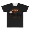 Bear Adventure With Roses All Over Men's T-shirt