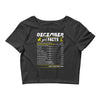 December Girl Facts Capricorn Crop Top