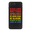 black lives matters, women's rights are human rights iPhone 7 Plus Case