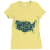 periodic table of the states Ladies Fitted T-Shirt