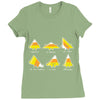 candy corn are triangles Ladies Fitted T-Shirt