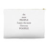 poodle lover Accessory Pouches