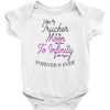 I Love My Trucker To The Moon And Back To Infinity And Beyond Forever Baby Bodysuit