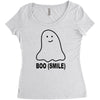boo smile Women's Triblend Scoop T-shirt