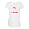 i am a teacher Maternity Scoop Neck T-shirt