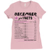 December Girl Facts Sagittarius Ladies Fitted T-Shirt